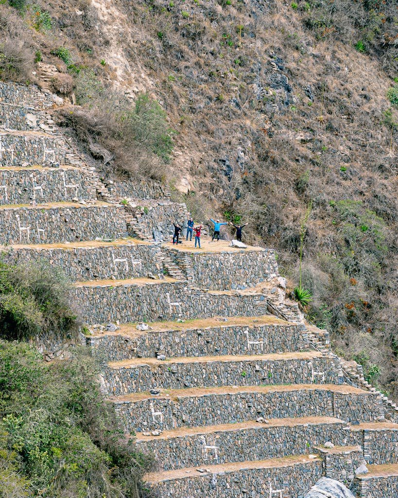 Explore the ancient Inca terraces of Choquequirao, Peru, showcasing archaeological beauty.